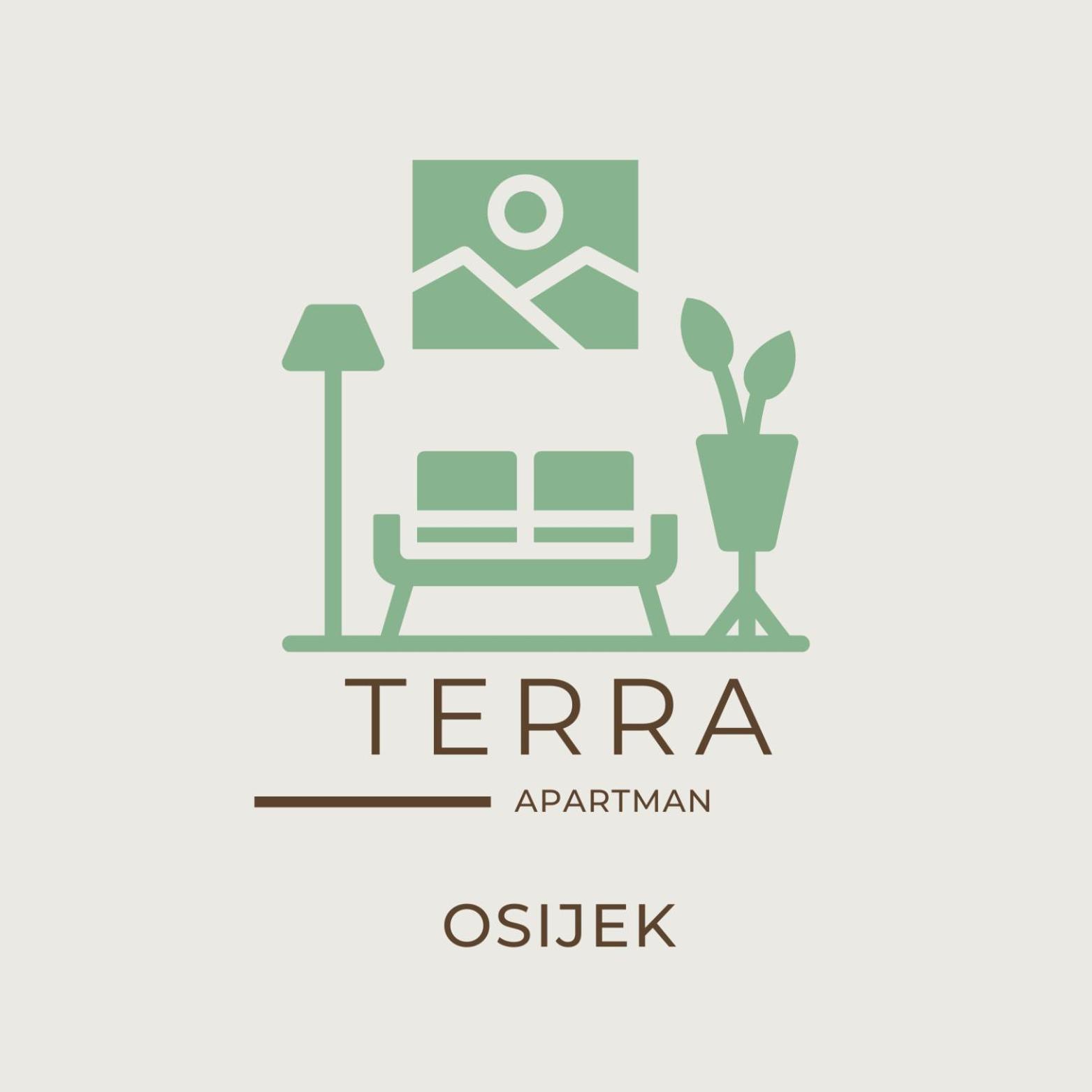 Apartman Terra Centar, Free Parking 오시예크 외부 사진